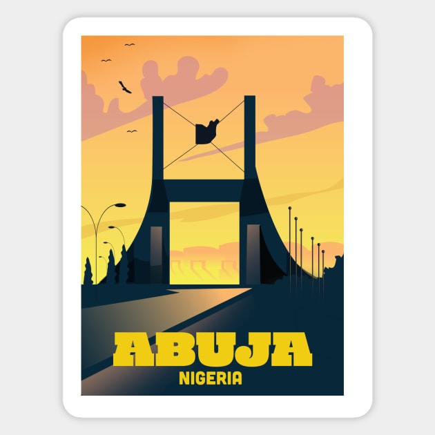 Abuja Nigeria Sticker by nickemporium1